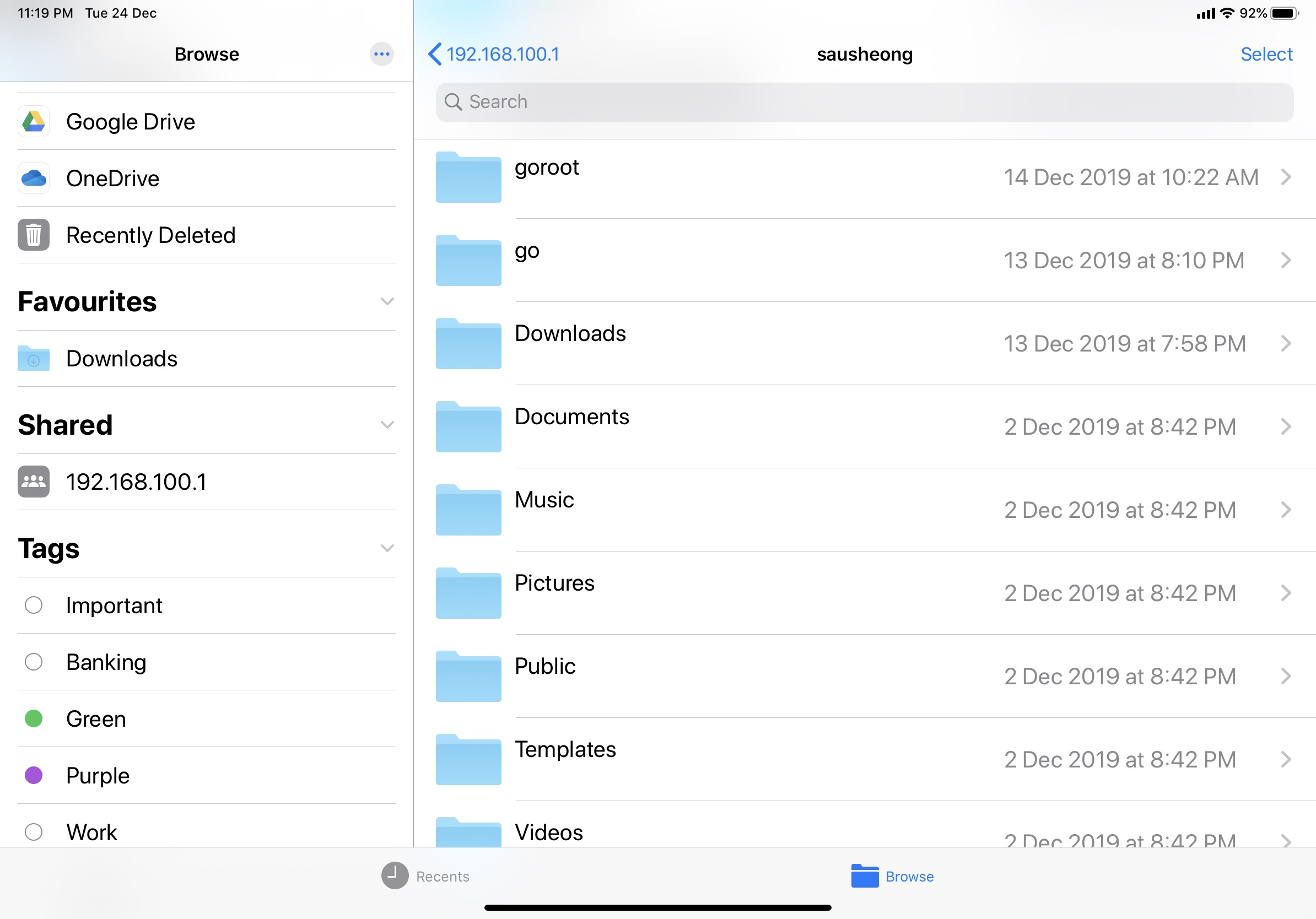 Seeing your Pi4 files from the File app